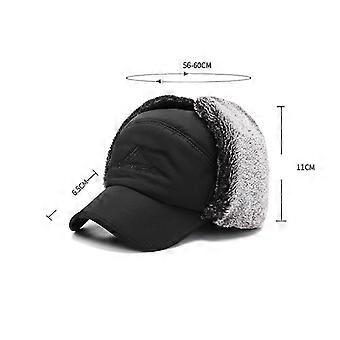 Fliegermütze Winter Mit Abnehmbarer Gesichtsmaske - Warm, Winddicht, Verstellbar, Für Ski & Outdoor
