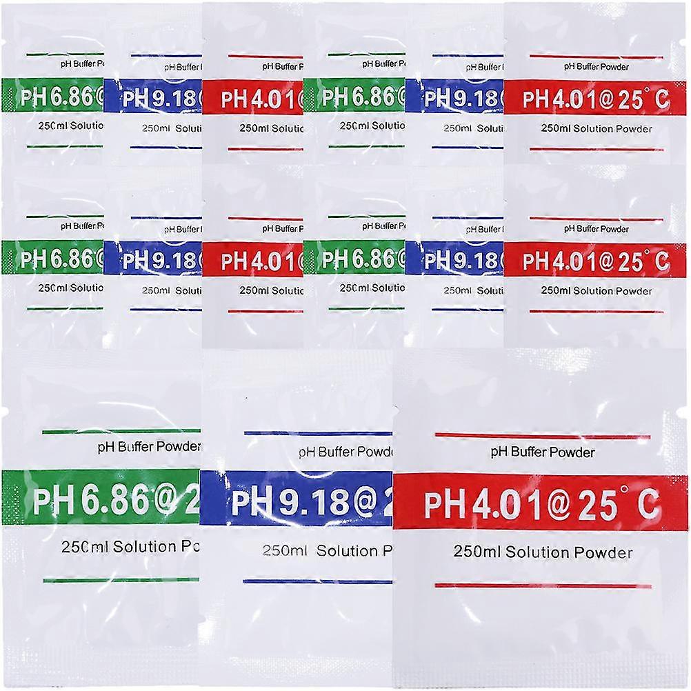 15 Pcs Ph Meter Easy Ph Calibration Ph Buffer Solution 4.0 Ph Calibration Powder
