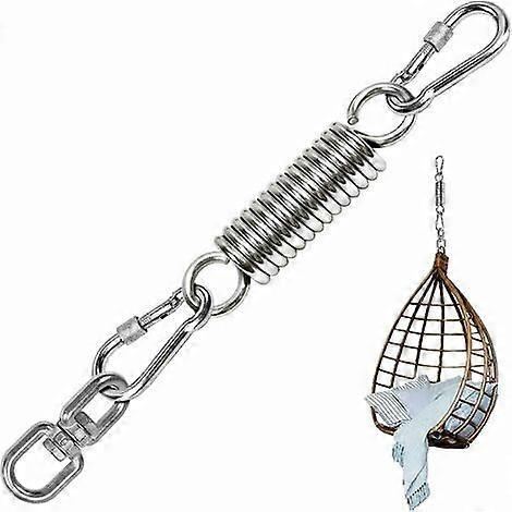 Suspension spring, steel spring, swivel spring hammock with 2 climbing buckles and 360 rotation, load capacity up to 250 kg