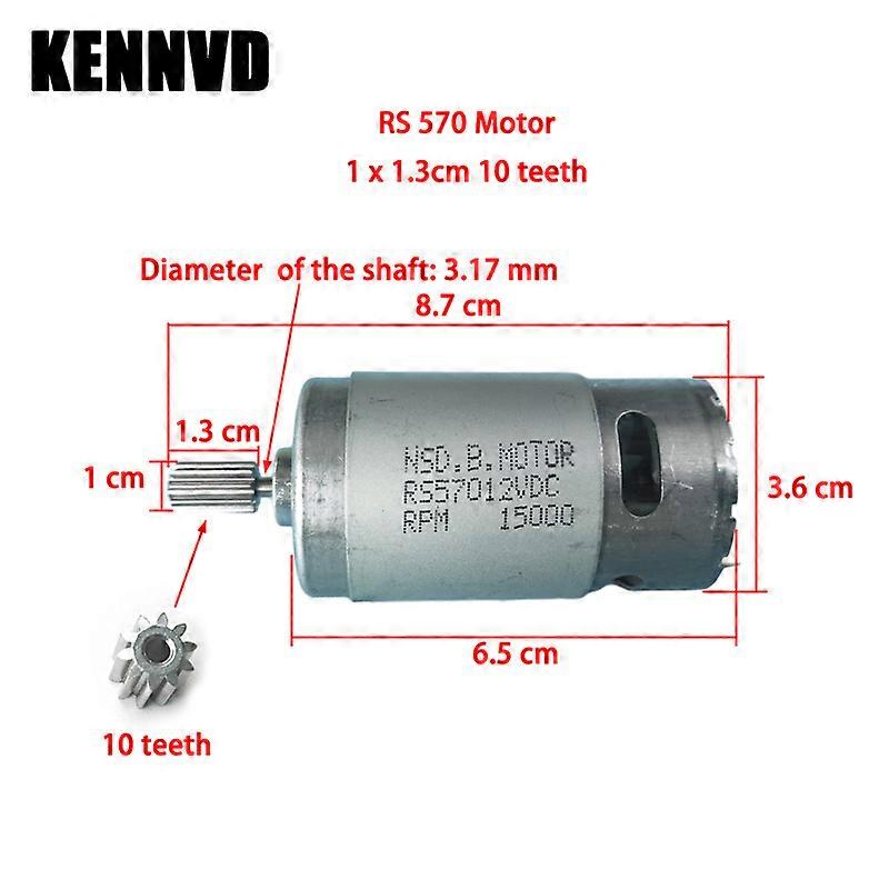 Moteur électrique RS550/RS390 12V – Transmission De Rechange Pour Voiture Enfant, 12000-30000 Tr/min, Durable