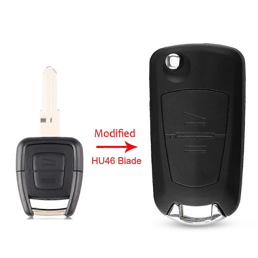 2 Button Modified Car Flip Remote Key Shell For Vauxhall Opel Astra Zafira Vectra Omega (HU100/HU46/HU43/YM28 ) Key Case