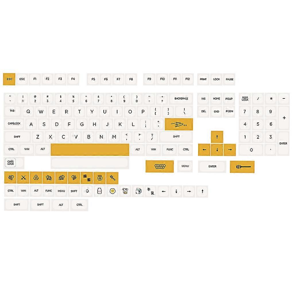 140Keys QX Profile Custom Keycap PBT Dye Sublimation for Mechanical Keyboard