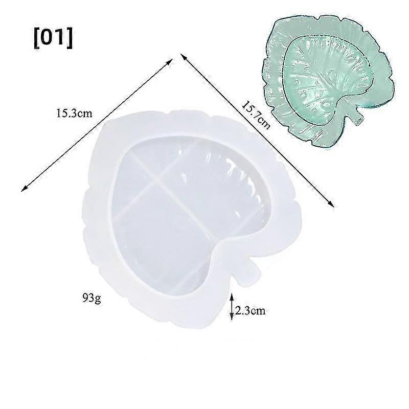 DIY Epoxy Resin Silicone Molds Leaf Tray Mould Casting Making Craft Tool