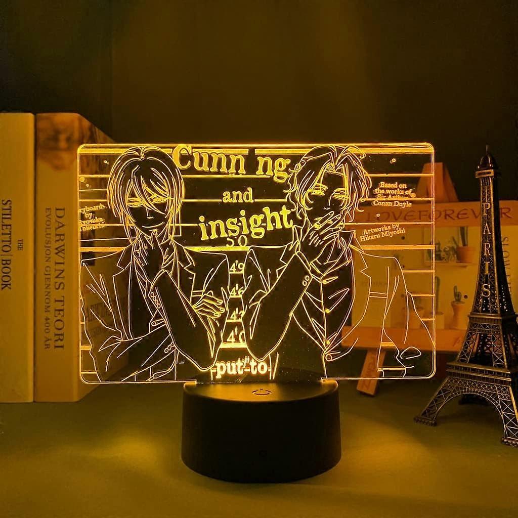 Tokyo Revengers Hinata LED Light for Child Bedroom Decoration Night Light Birthday Gift Room Table Anime Tokyo Revengers 3D Lamp (Color : A)