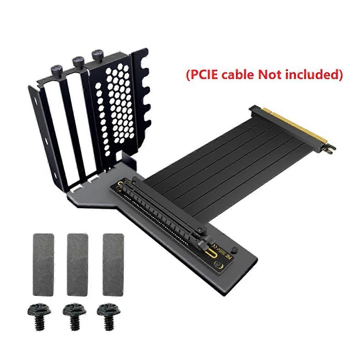Universele Verticale GPU Houder Riser ATX Matx Case VGA Grafische Kaart Stuurbeugel voor 3090, 4090 Grafische Kaarten Zwart