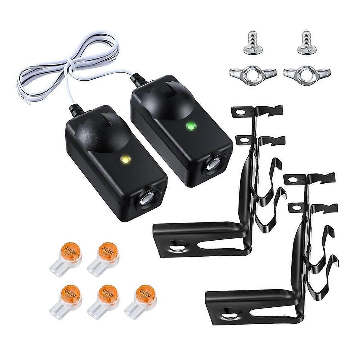 Safety Sensor with Bracket Replacement for 41A5034, Safety Sensor Beam Eyes with Garage Door Sensors Bracket Compatible