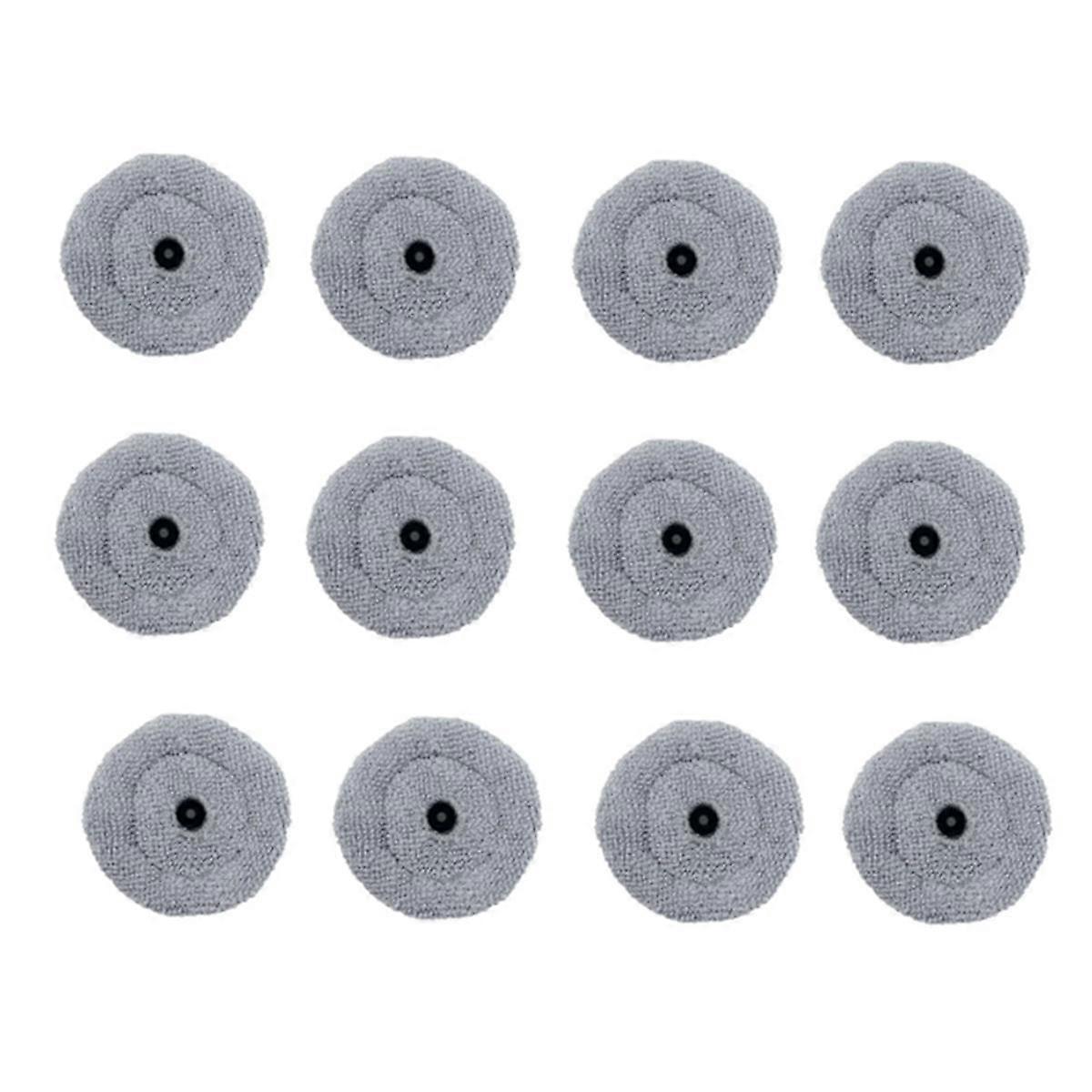 12PCS Round Mop Cloths for S8 MaxV Ultra G20s Robot Vacuum Cleaner Replaceable Parts Washable Cleaning Rag
