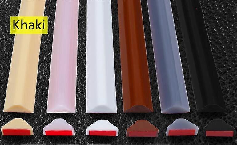 Multi-size silicone strip Bathroom Water retaining strip Dry Wet Separation Shower Barrier Dam Flood adhesive door seal stripCraft Pipe Cleaners