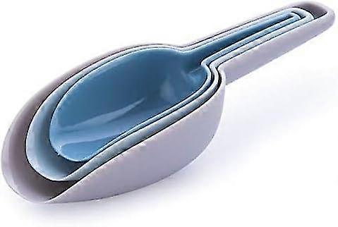 Plastic Scoop Set Pet Food Scoop Multipurpose Handy Scoop Set Of 3 Nesting Design