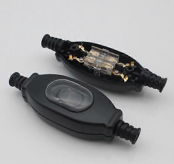 Line Cord Switch, 2 Pieces 250v Waterproof Cord Switch, Ip65 Certification Dustproof and Waterproof Cord Switch for Lamps