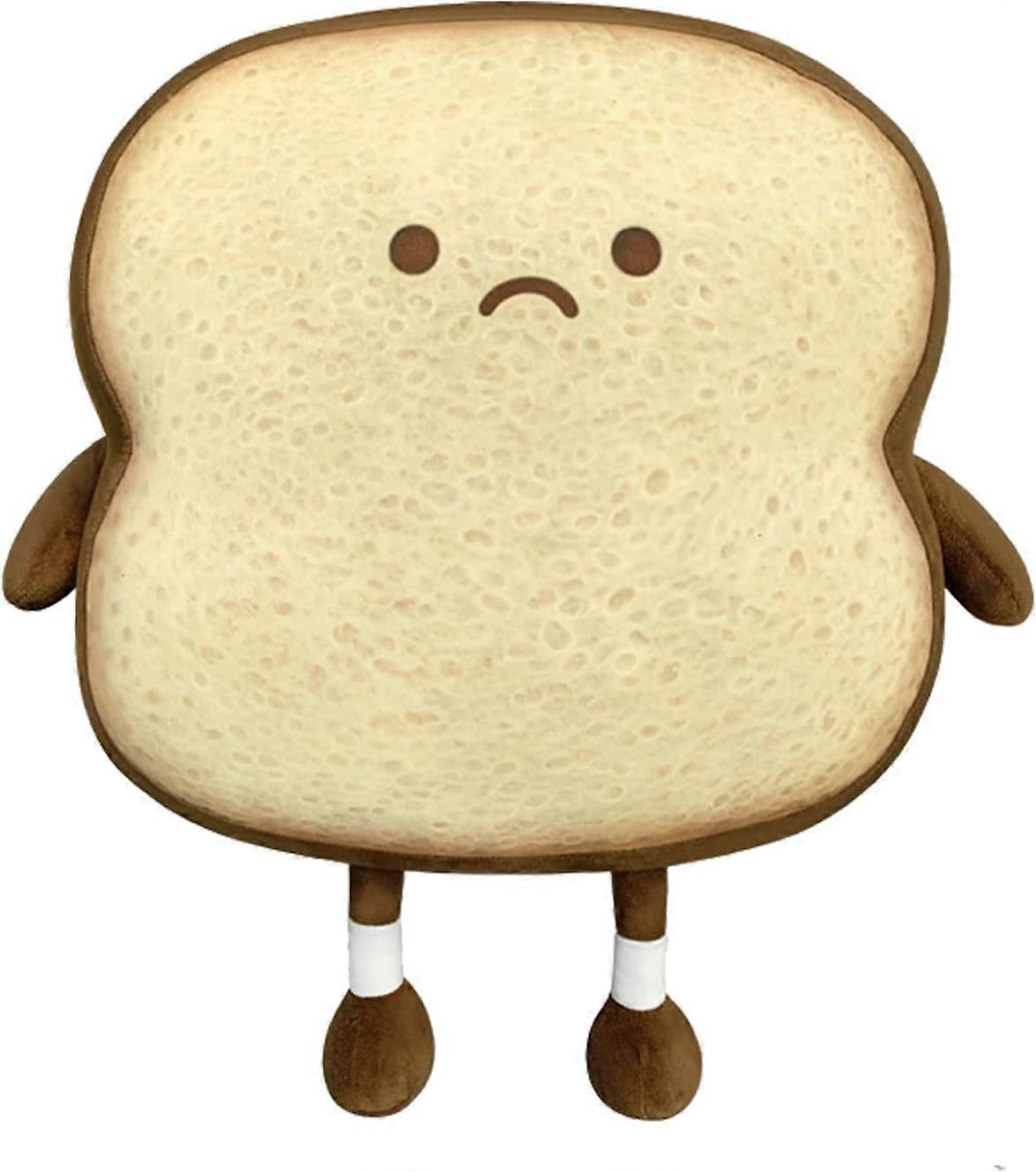 Bread Shape CushionBrown, Toast Bread Shape Plush Cushion, Soft Toast Bread Sofa Cushion, PP Cotton Bread Plush Toy, for Kids Adults Home Bed Room Dec