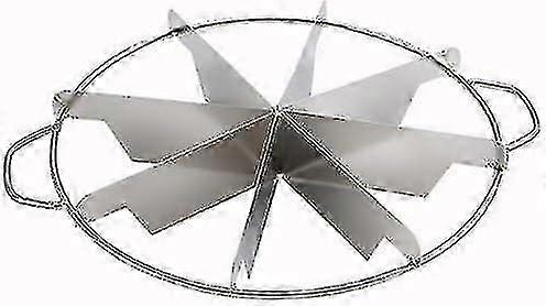 ΝΕΟ, 8-Slice Pie Cutter Press, 18/8 μετρητή από ανοξείδωτο χάλυβα, εμπορική ποιότητα, πλευρικές λαβές (1, 10 ουγκιά) στυλ 293