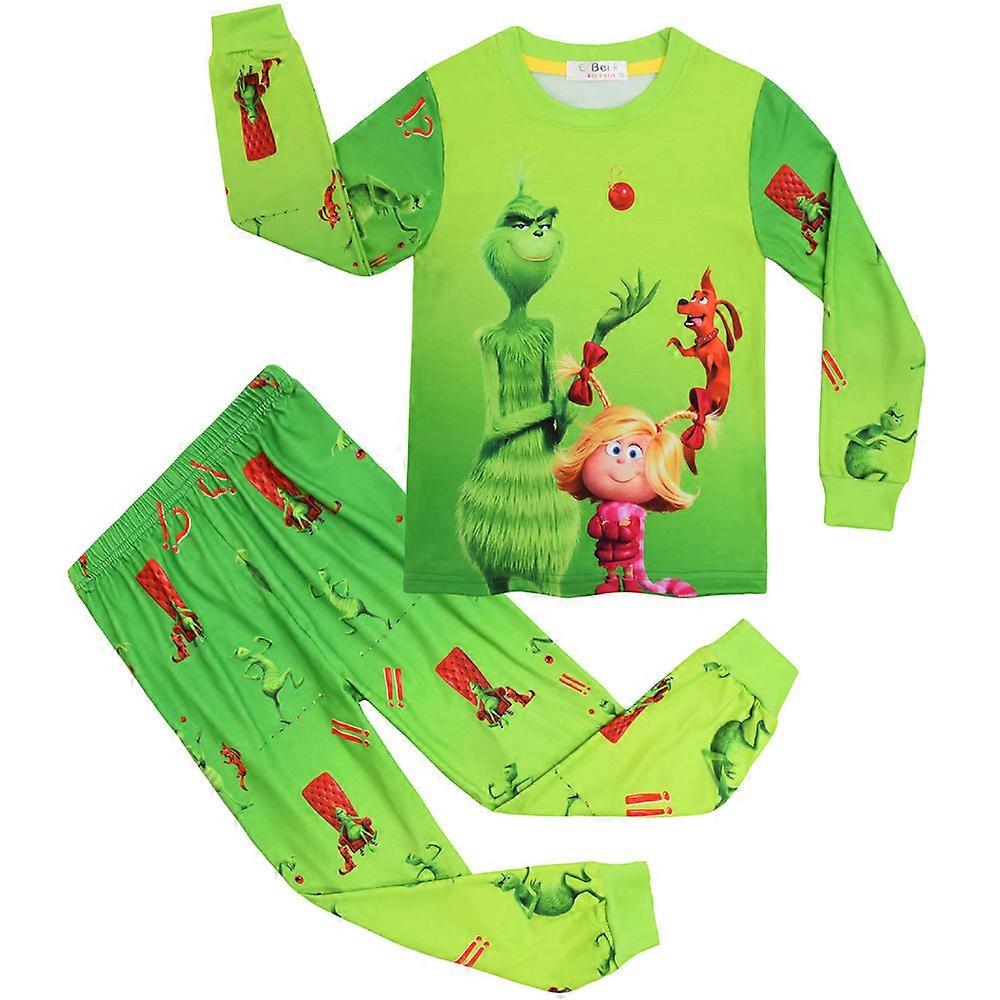 Kids Grinch Christmas Girls Grinch Pyjamas 4-9 Years 4-9 Years