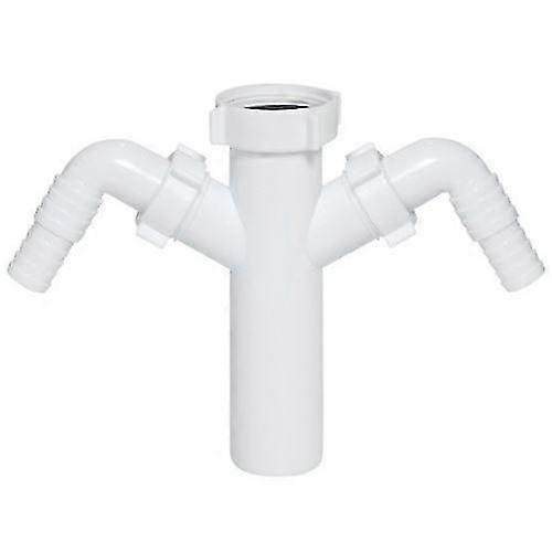 Rohrverbinder Siphon 1 1/2" BSP 40 mm mit doppelter Geschirrspüler Input ablassen