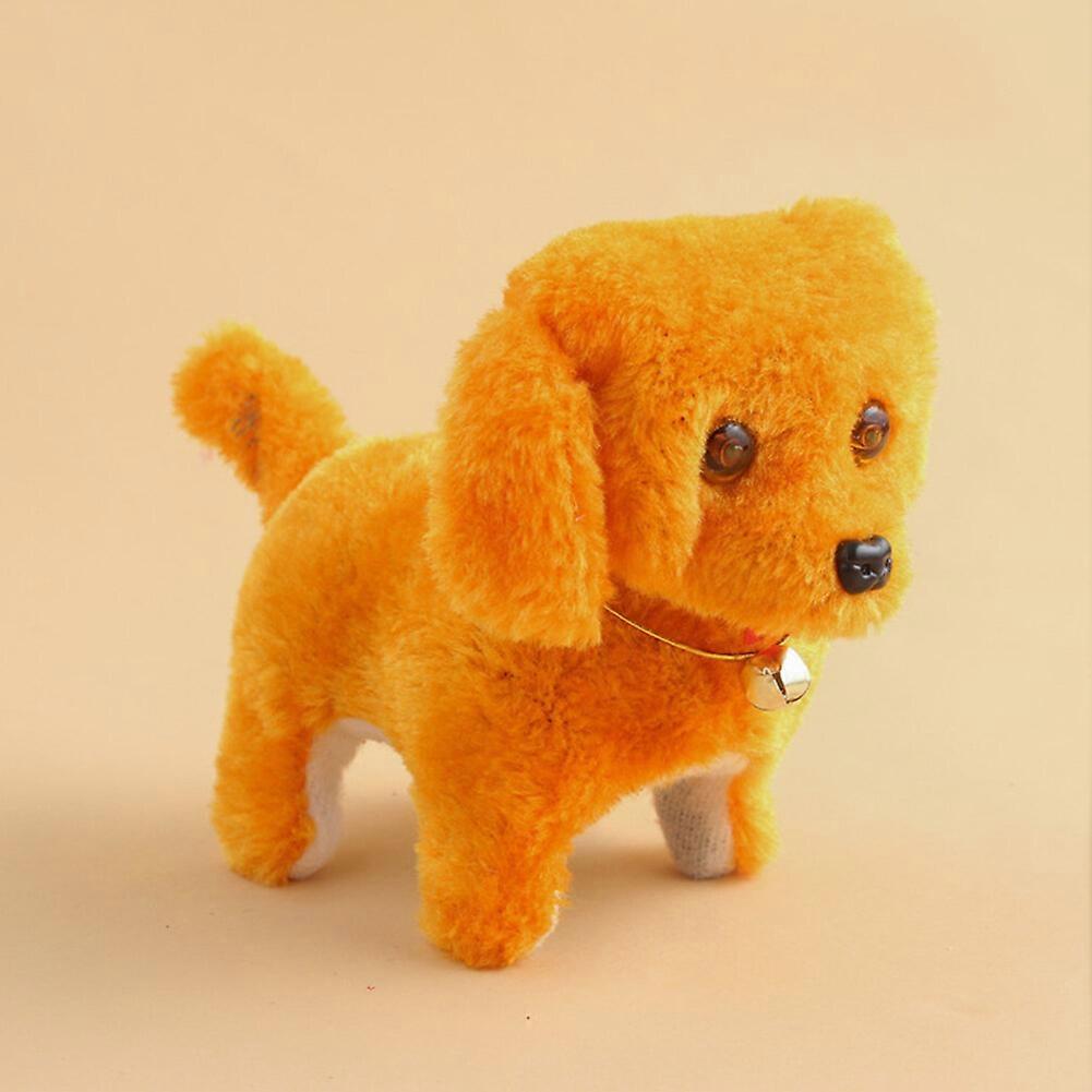 New Children Electric Toy Plush Walking Glowing Barking Dog Simulation Moving