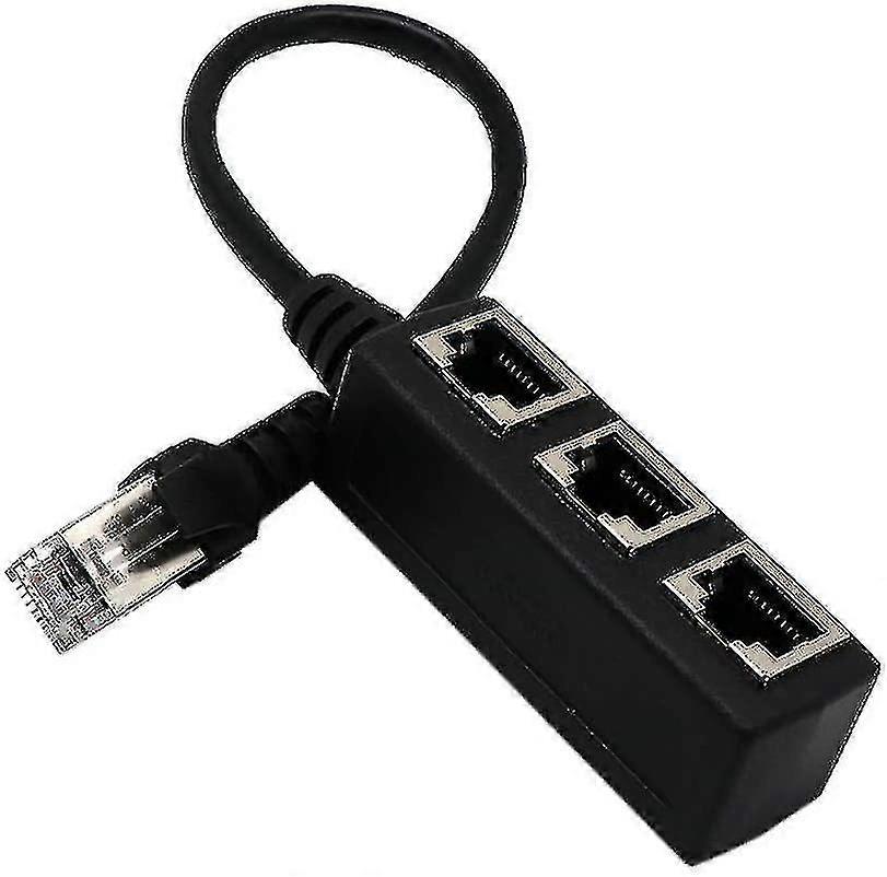 Network 1 To 3 Port Ethernet Adapter Cable, Network Cable Splitter, Ethernet One-to-three Extension Cable