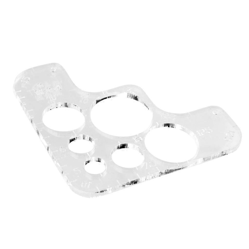 Premium Acrylic Leatherworking Gauge Leathercraft Ruler for Rounded Corners