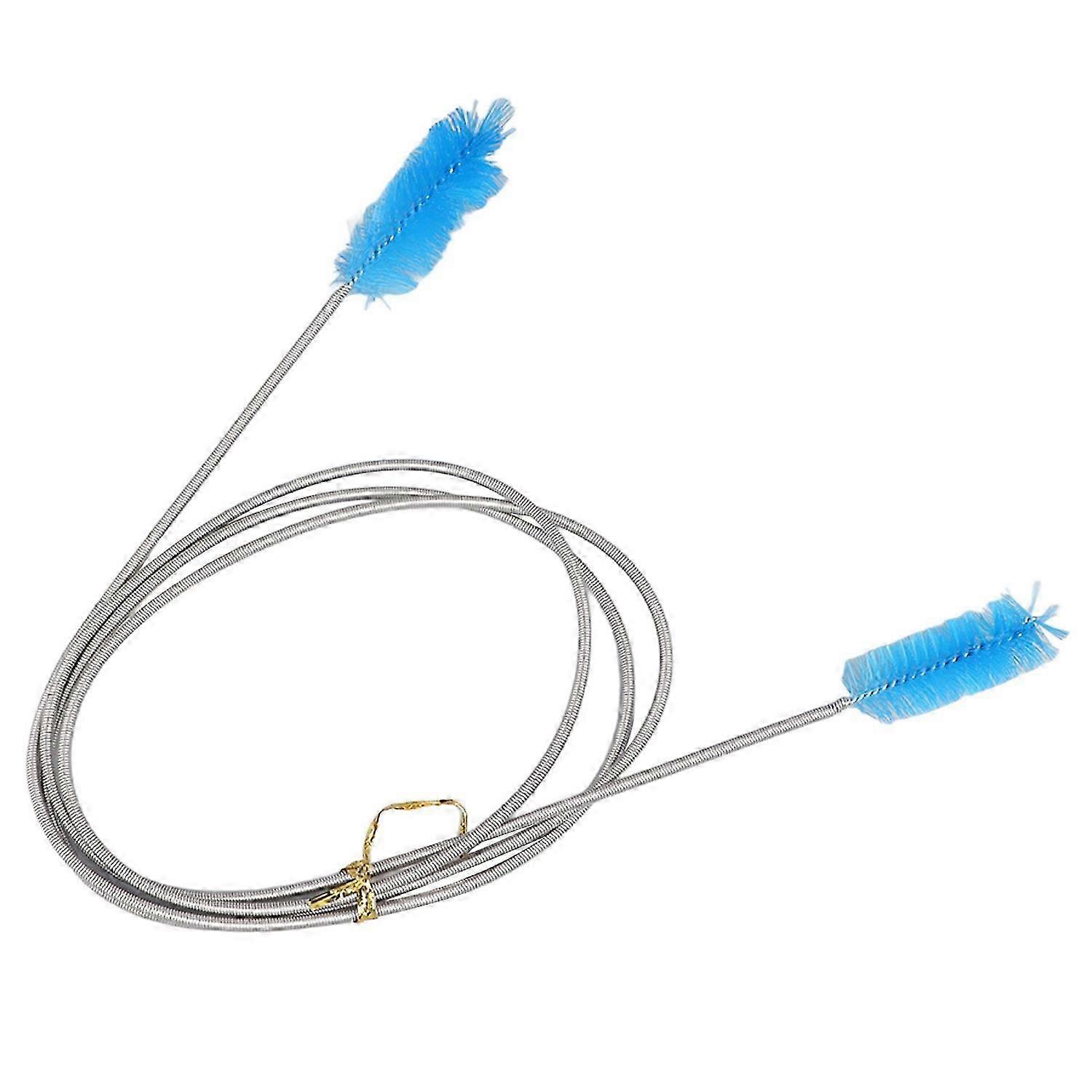 Aquarium Filter Hose Brush Double Ended Stainless Steel Long Tube Cleaning Brush for Fish Tank