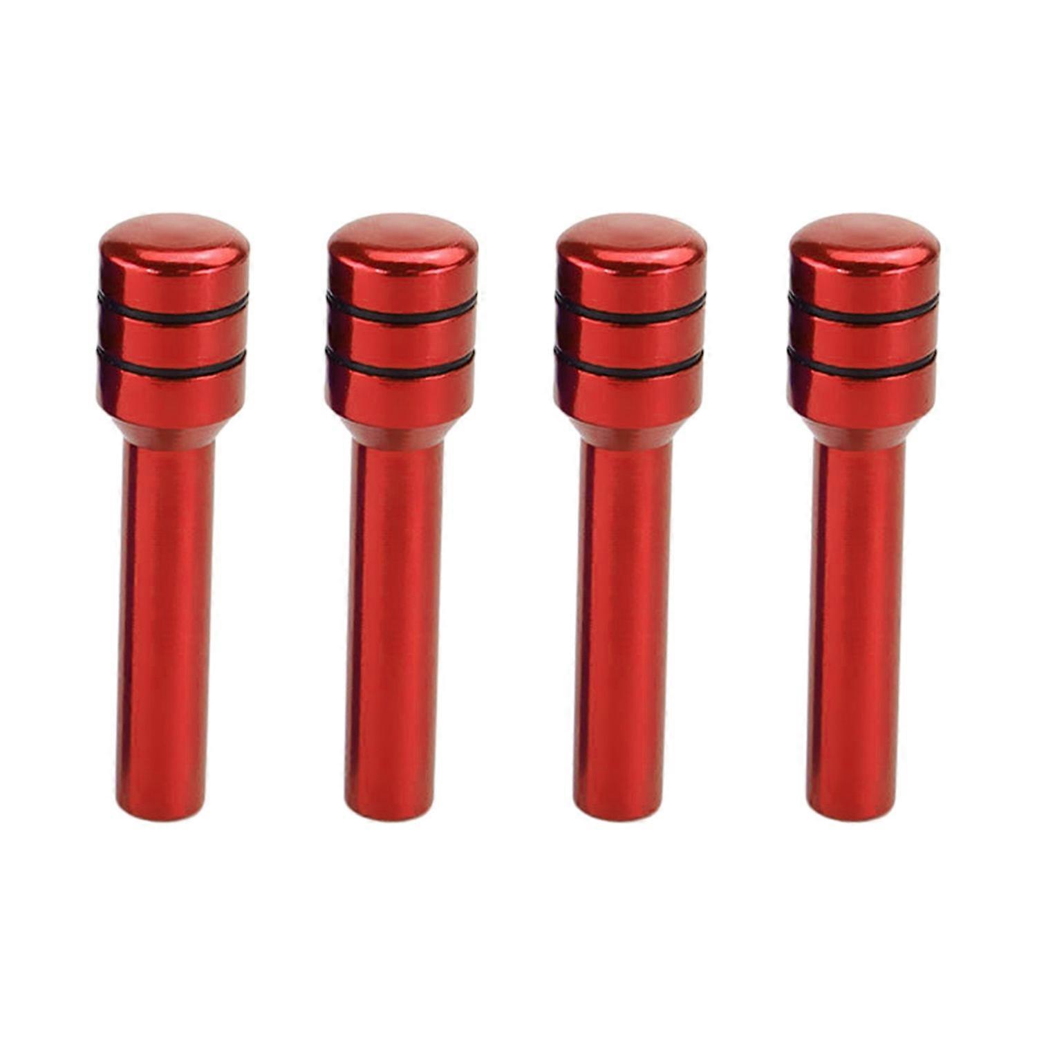 4Pcs Alloy Car Door Lock Knobs Anti-deformed Inner Door Lock Pull Pins Automotive Inner Door Latches
