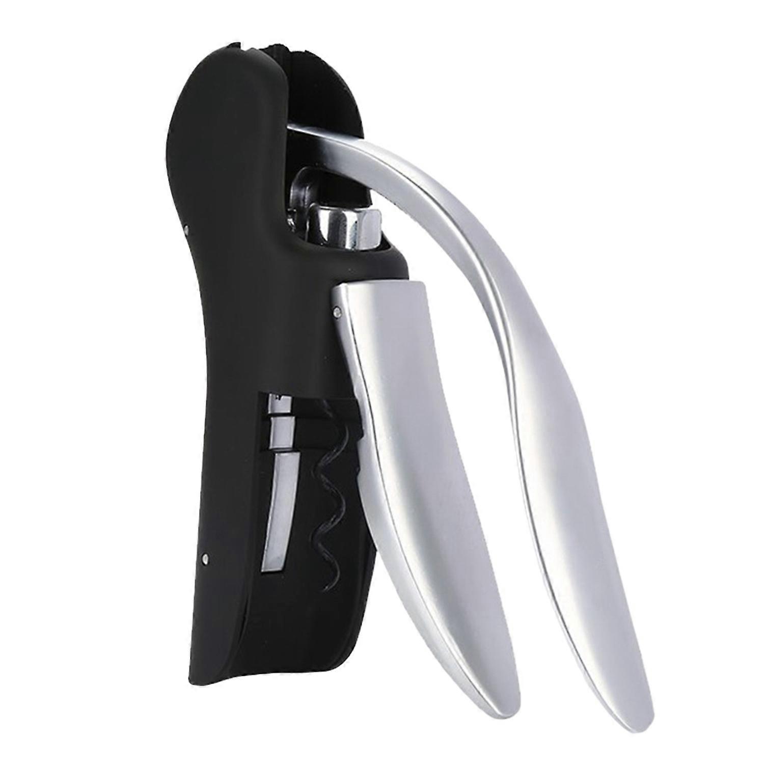 Wine Bottle Opener Vertical Lever Corkscrew Ergonomic Handle Non-Slip Multifunctional Quick Open
