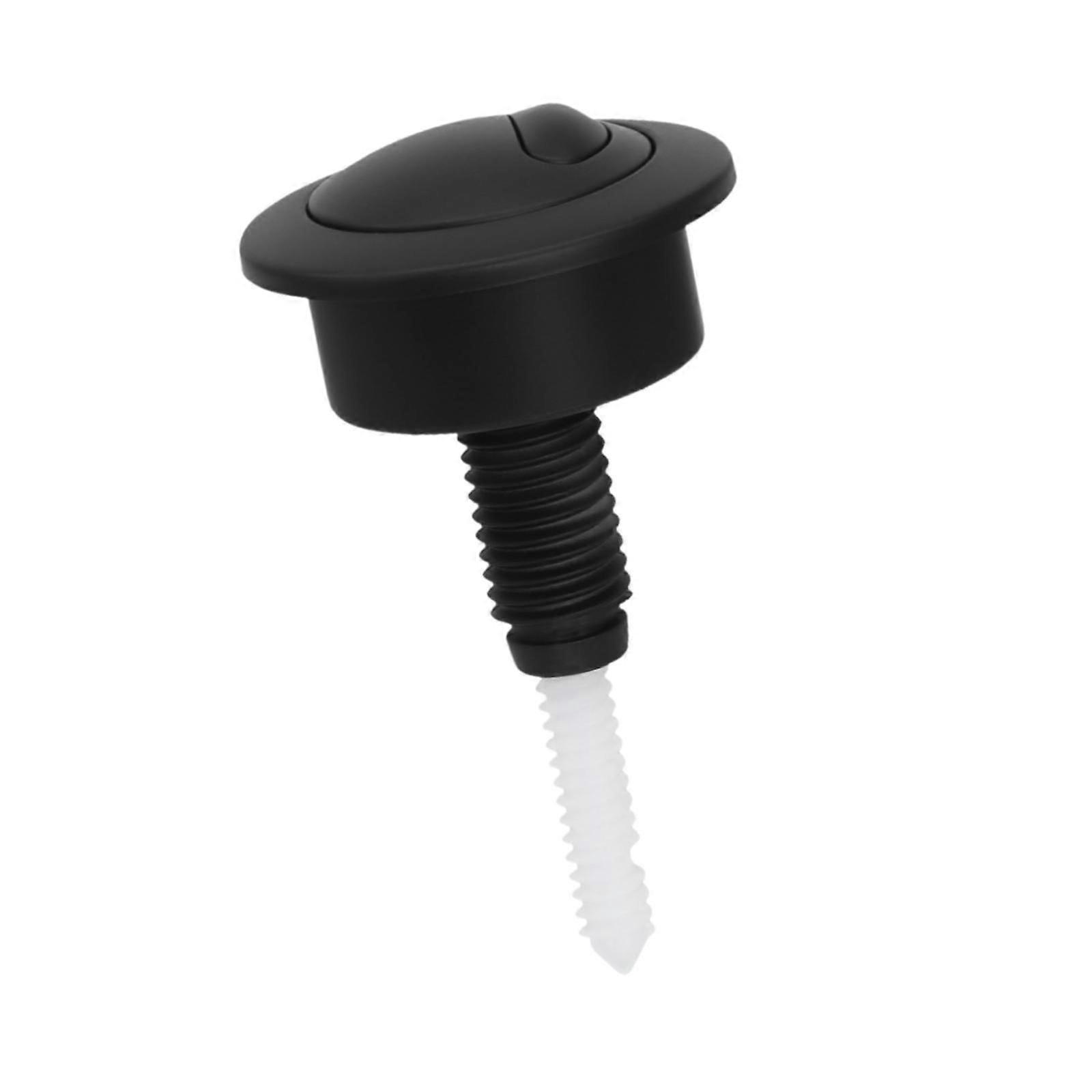 Flush Cistern Button Spares Bathroom Accessories for Home Use Siamp Optima49 Black 8.7cmx4.8cm