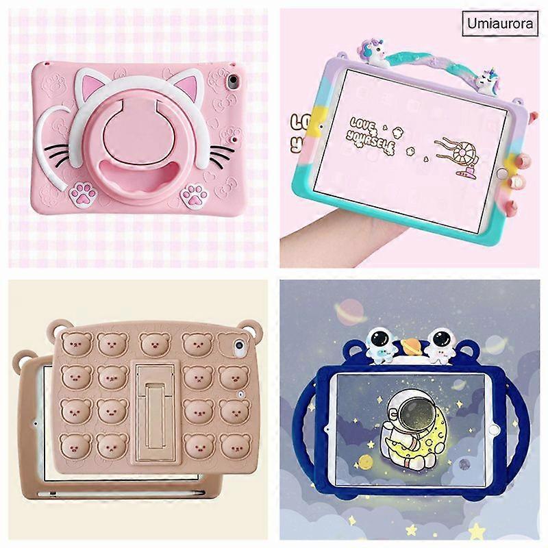 360 Rotating Handle Kids Cartoon Tablet Cases compatible for Samsung Galaxy Tab A8 10.5 SM-X200 X205 A7 Lite SM-T220 T500 T290 Cover Computer Covers