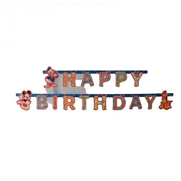 Disney Mickey Mouse Happy Birthday Banner