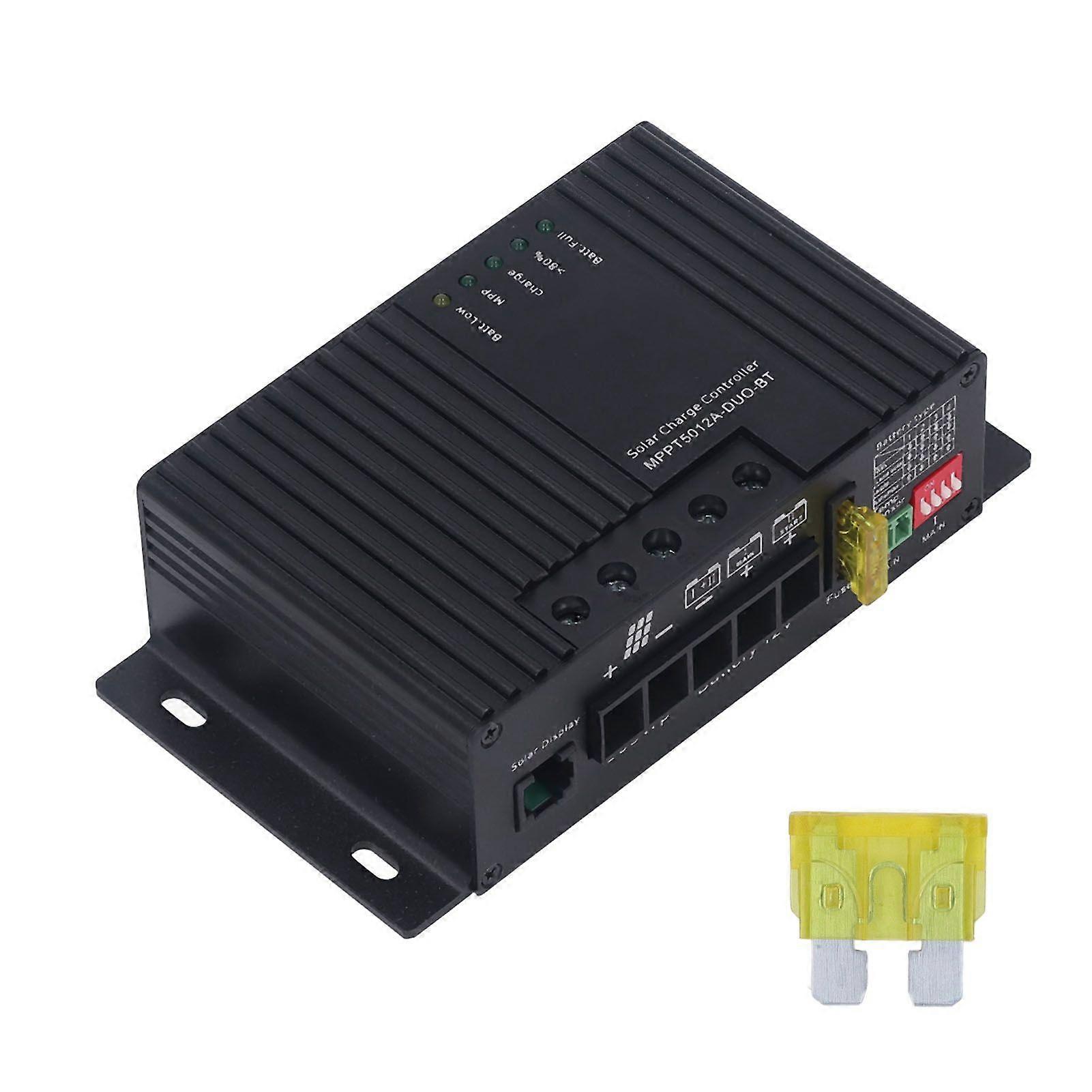 MPPT Solar Charge Discharge Controller Dobbel batterilading 12V solenergi kontrolleren MPPT5012A DOUBLE (12A)