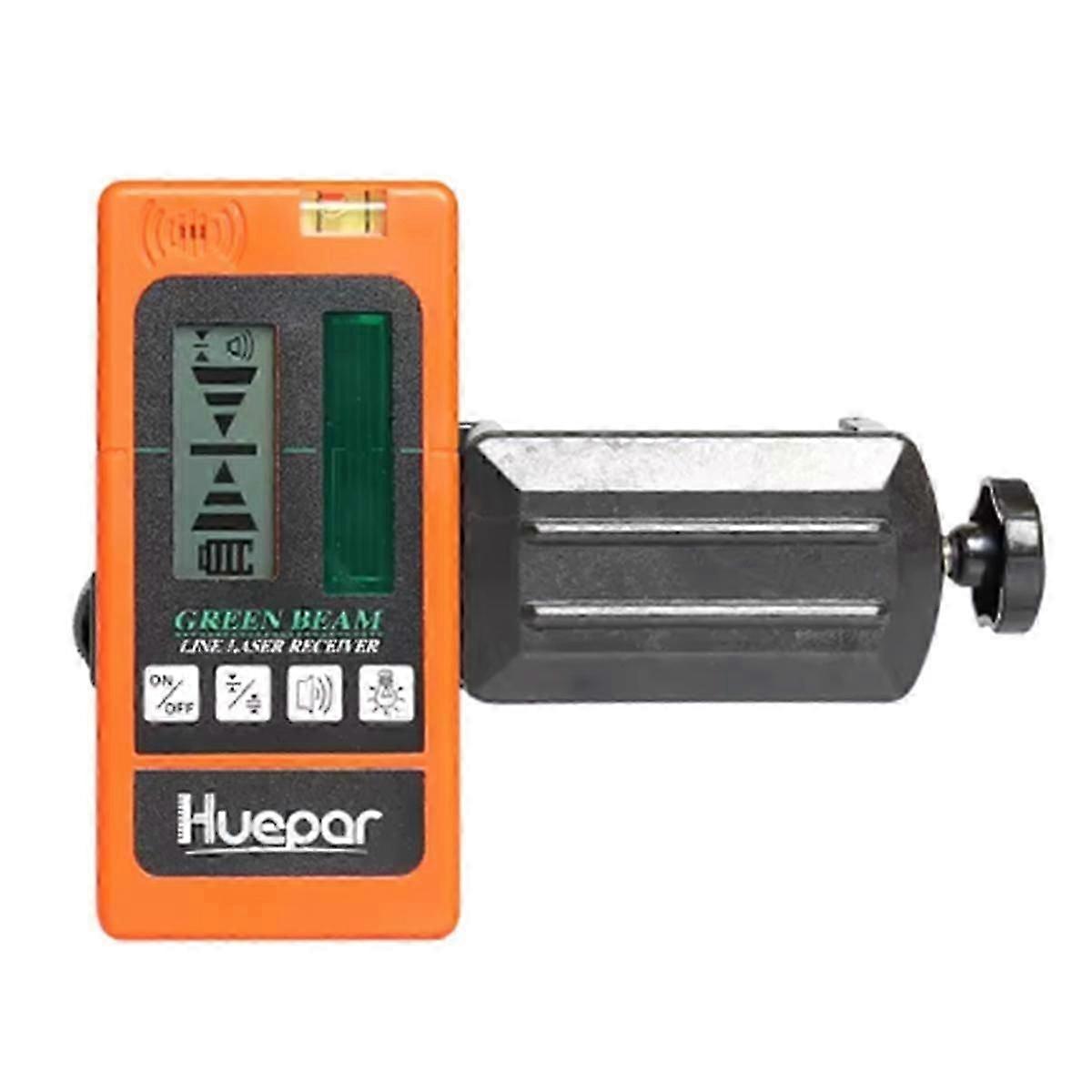 Lr-5rg Η οπίσθια φωτιζόμενη οθόνη LCD ανιχνευτών επιπέδων λέιζερ λαμβάνει την πράσινη κόκκινη ακτίνα για το υπαίθριο πορτοκαλί