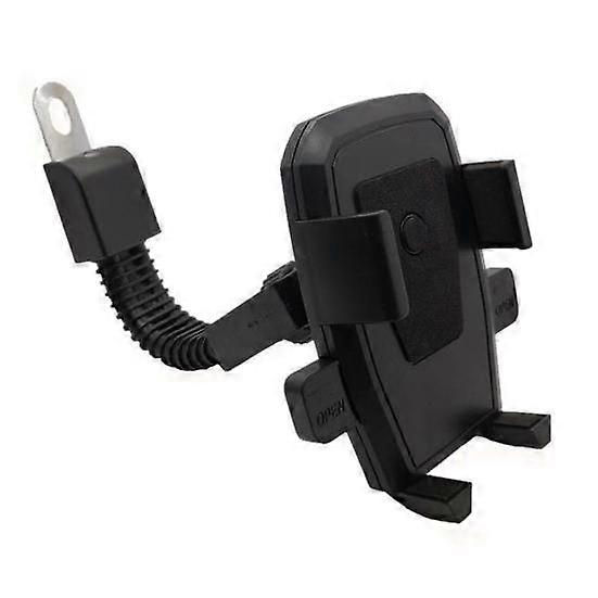 Electrocar Phone Holder Adjustable Mobile 360-Degree Rotation Mirror Motorbike Rearview Clip Phone Mount Accessory
