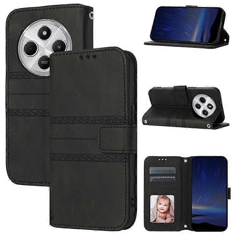 Compatible For Xiaomi Redmi 14C 4G Case Wallet PU Leather Imprinted Pattern Phone Cover