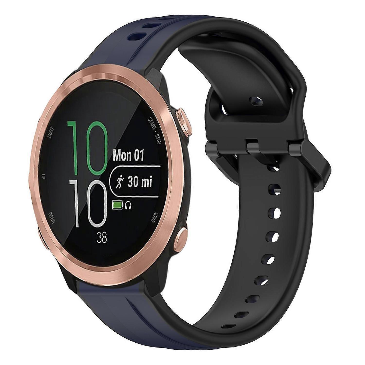 Convex Loop Silicone Strap For Garmin Forerunner 645 Music