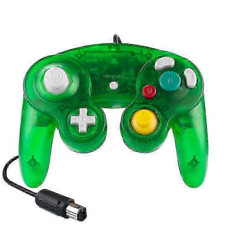 Transparante Groene Gamecube Controller Bedrade Controller Voor Wii Nintendo Gamecube