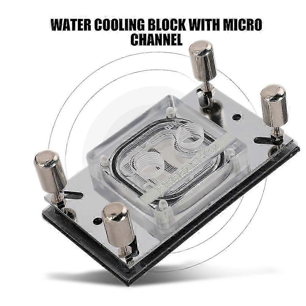 Computer Cpu Water Cooling Block Waterblock Copper Base With Micro Channel