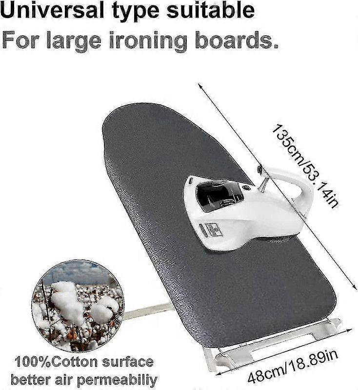 Reservstrykbrädeöverdrag 125 x 45 cm stort strykbrädeöverdrag värme