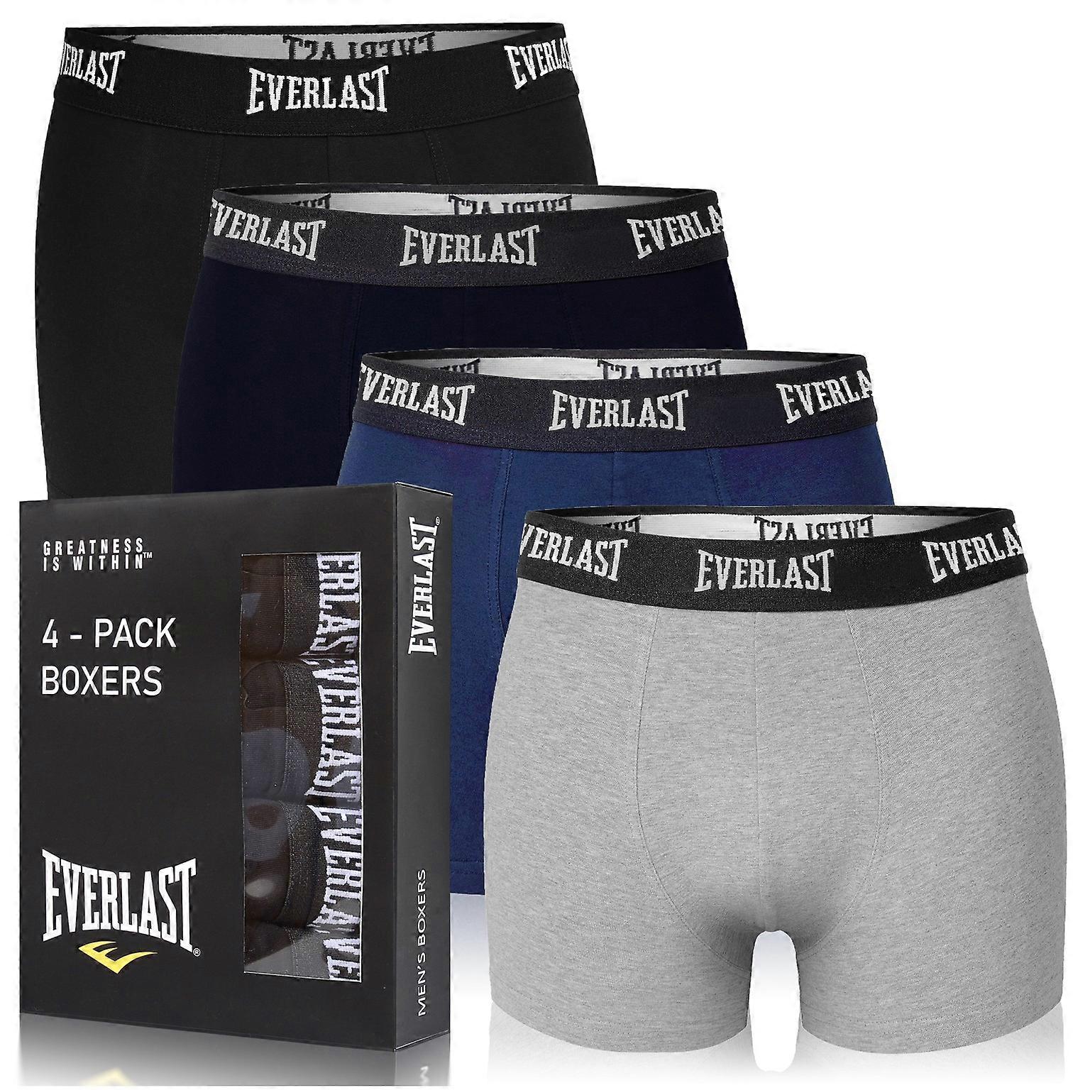 Everlast Boxer Uomo EV004 Mix Color Cotone 4 Pezzi 