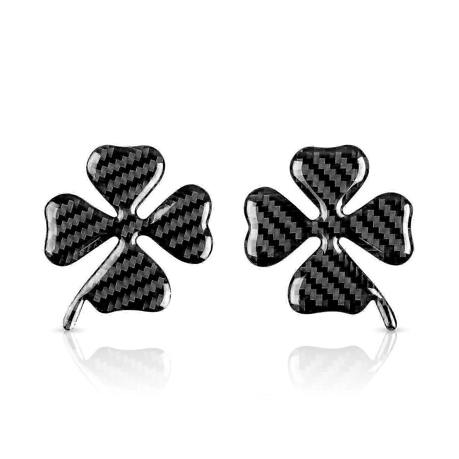 ירוק מזל ארבעה עלים תלתן צד תווית סמל מכונית מדבקה עבור אלפא רומיאו gt ג'וליה ג'ולייטה סטלביו מיטו 159 147 סיבי פחמן