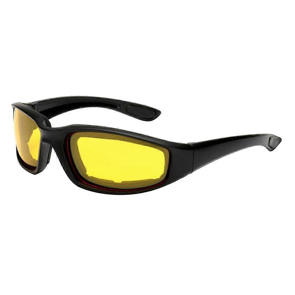 1 Pair Motorcycle Riding Glasses Padding Goggles UV Dustproof Windproof
