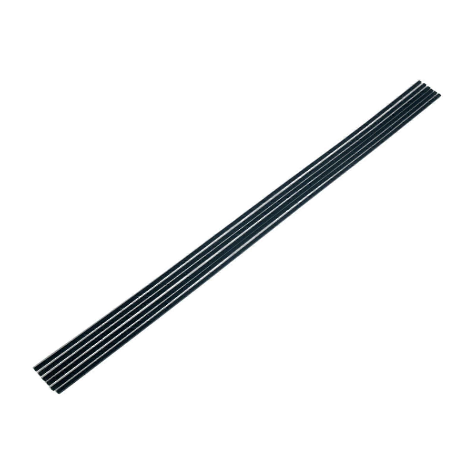 6Pcs Pool Table Edge Strips Felt Replacement Rails for Snooker Replace Black 8mmx5mm