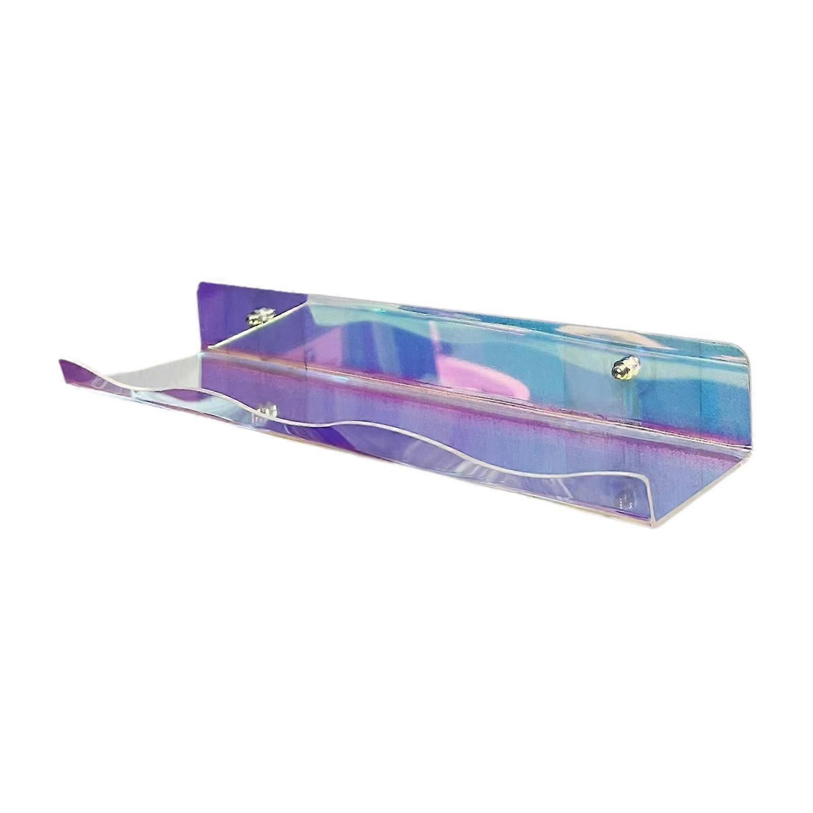 Acrylic Floating Shelves Colorful Record Storage Rack for Dorm Skincare Home