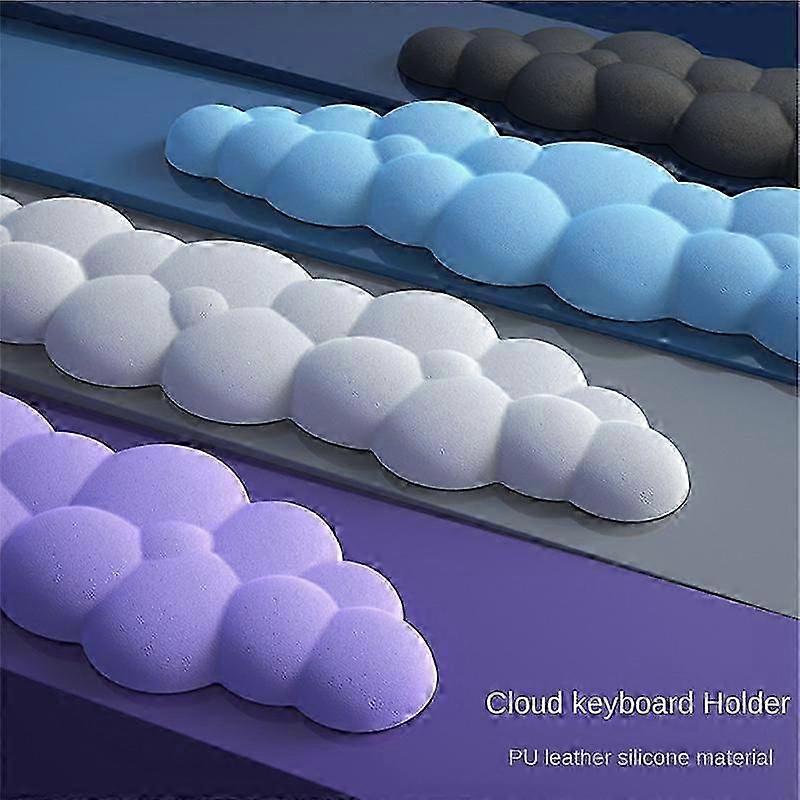Στήριγμα καρπού με πληκτρολόγιο Cloud Keyboard, μαλακό δερμάτινο μαξιλάρι στήριξης καρπού από αφρό μνήμης για εύκολη πληκτρολόγηση, ανακούφιση από τον πόνοΝΕΟ