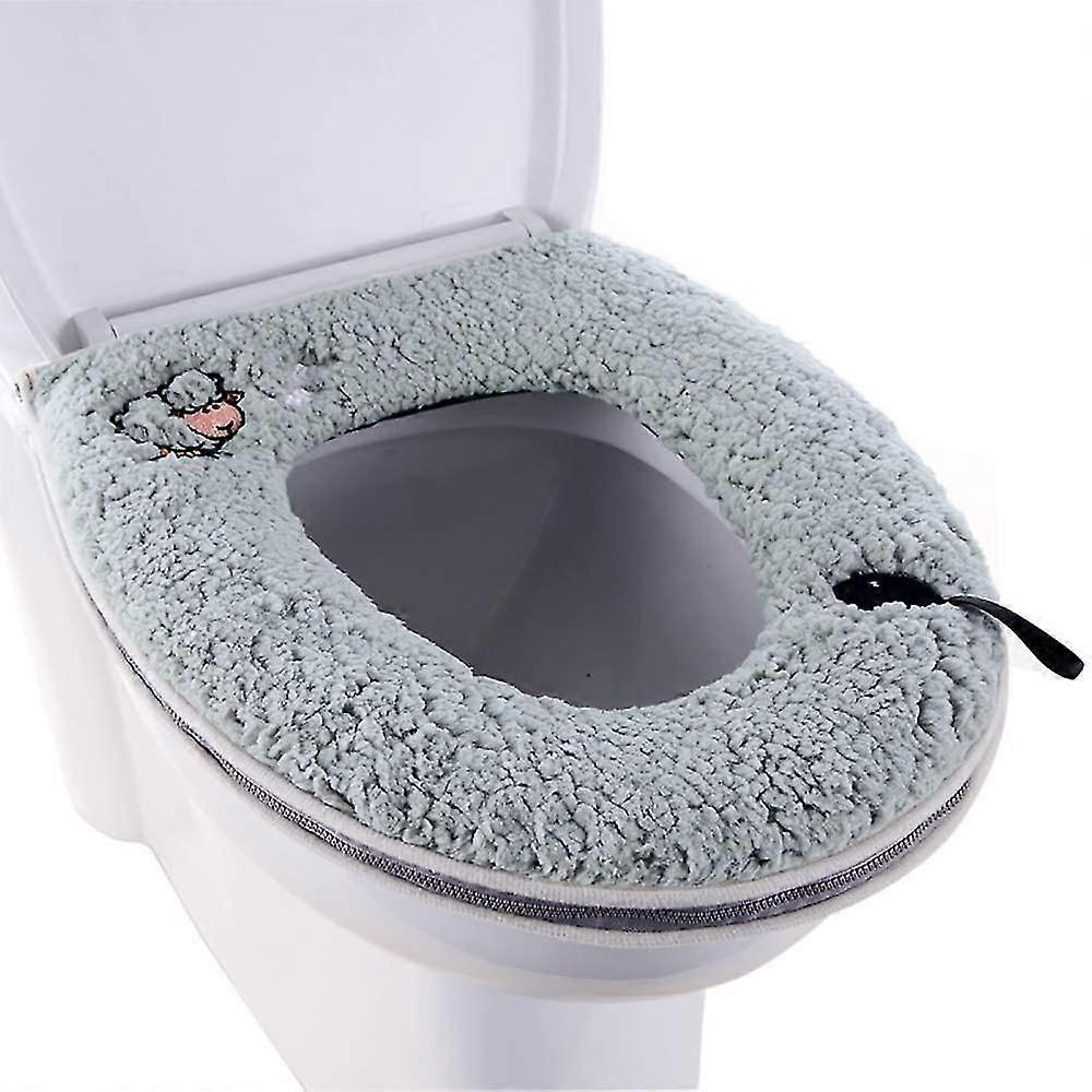 WC Sitzbezug, warm Plüsch waschbar Verdicken WC Sitzbezug Pads Matte
