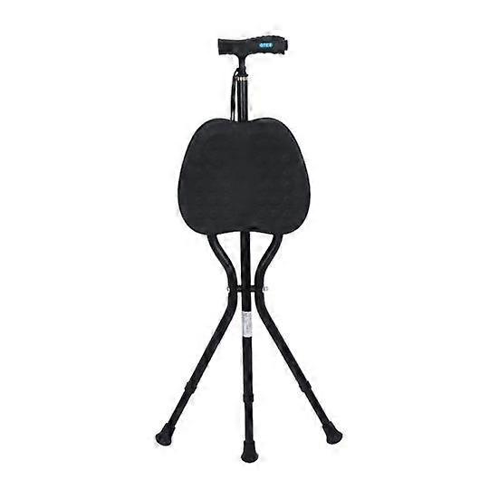 Folding Cane with Seat LED Light Portable Seat Aluminum Alloy Walking Stick