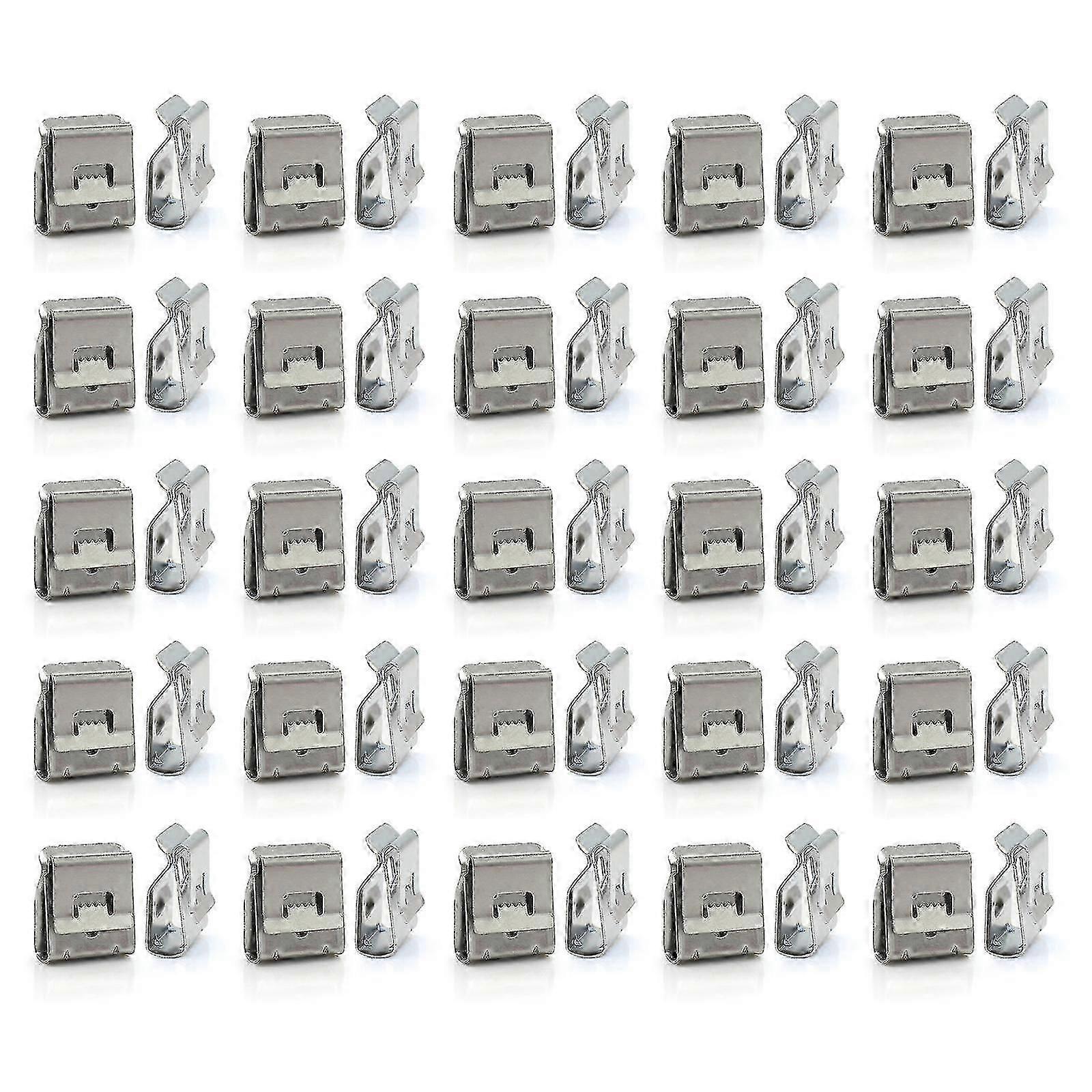 50pcs Solar Panel Cable Clips Management 2 Wire Pv Wire Clip Locking Sujetador