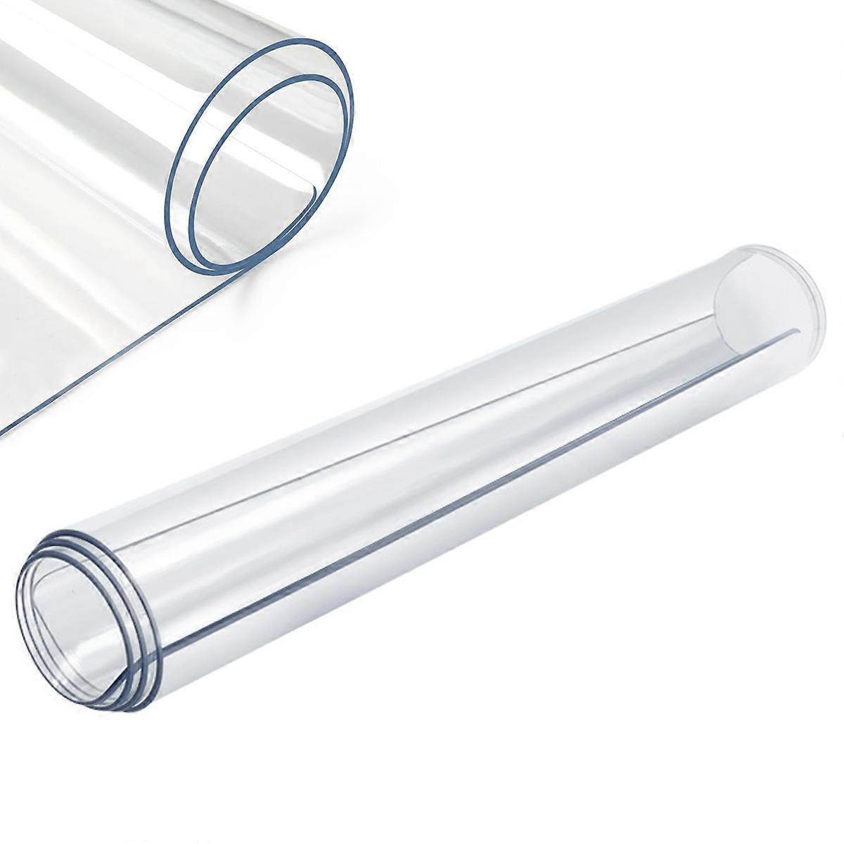 Custom Fit Heat Resistant Table Cover Protector, Clear Table Protector For Textured Tabletops Or Tablecloths, Non-Slip Surface For Dining Tables