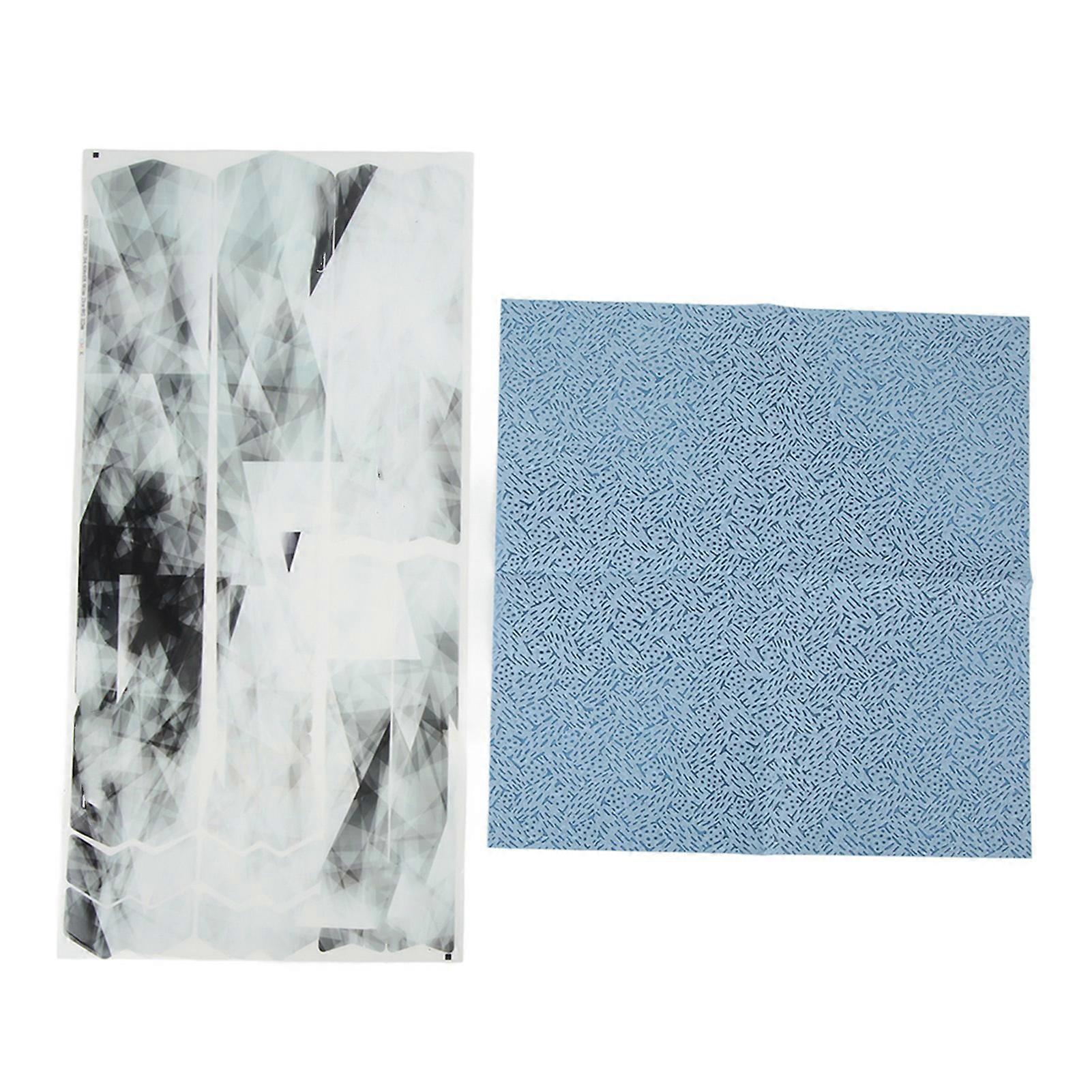 1 Set Bike Frame Guard Adhesive Tape Protective Stickers for Motocross and Mountain Bikes Patterned