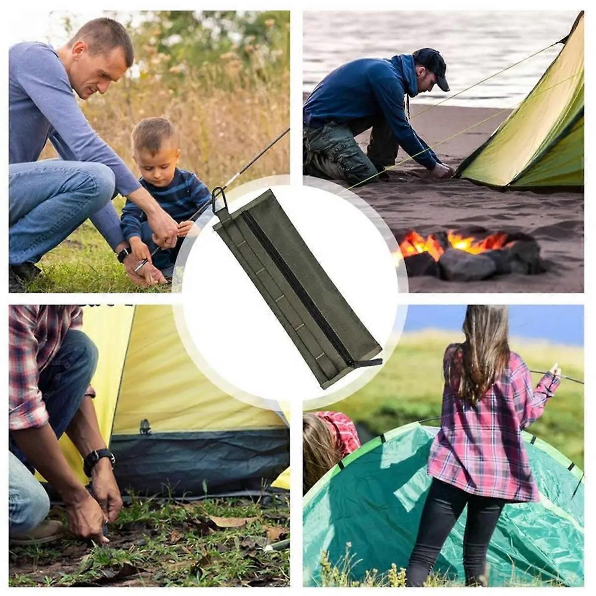 Camping Accessories Storage Bag Waterproof Pocket Brown