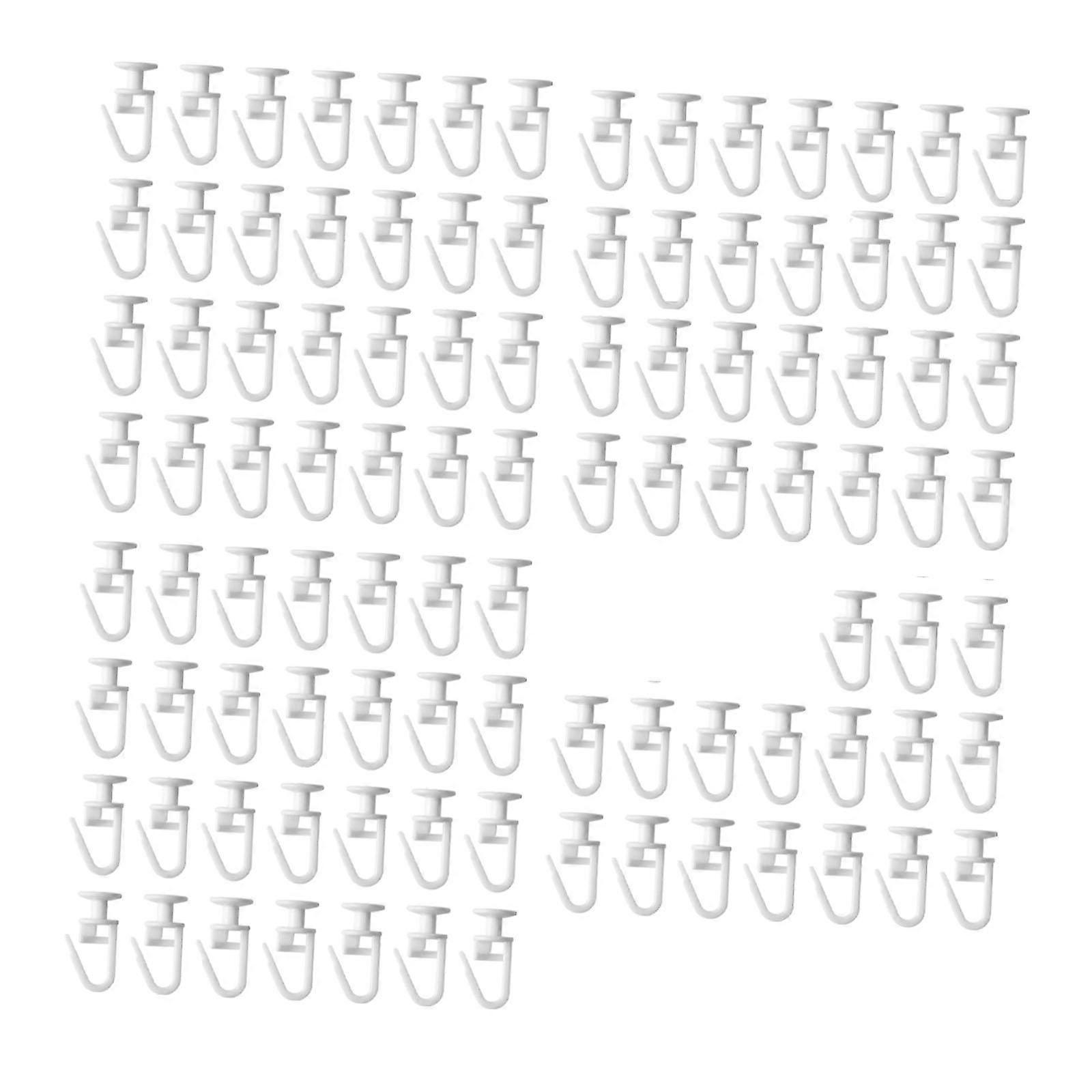 100 Pieces Curtain Track Gliders Curtain Carrier for Curtains Window Door