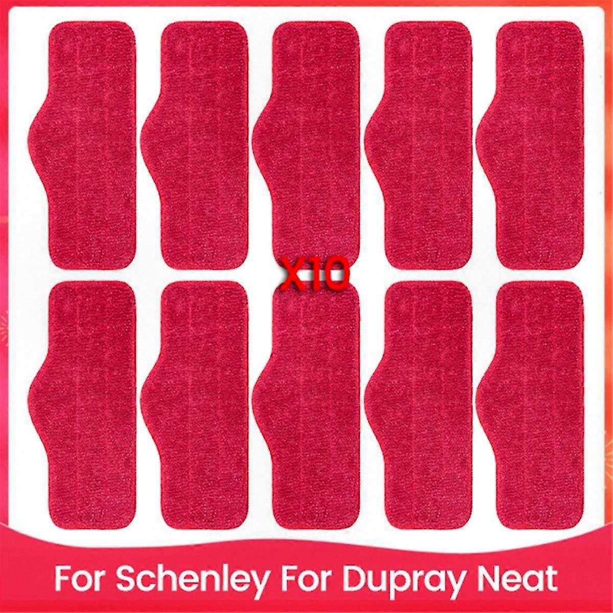 10pcs Replacement Microfiber Pads for 7-in-1 Steam Cleaner, Multi-Floor Compatible Mop Refills