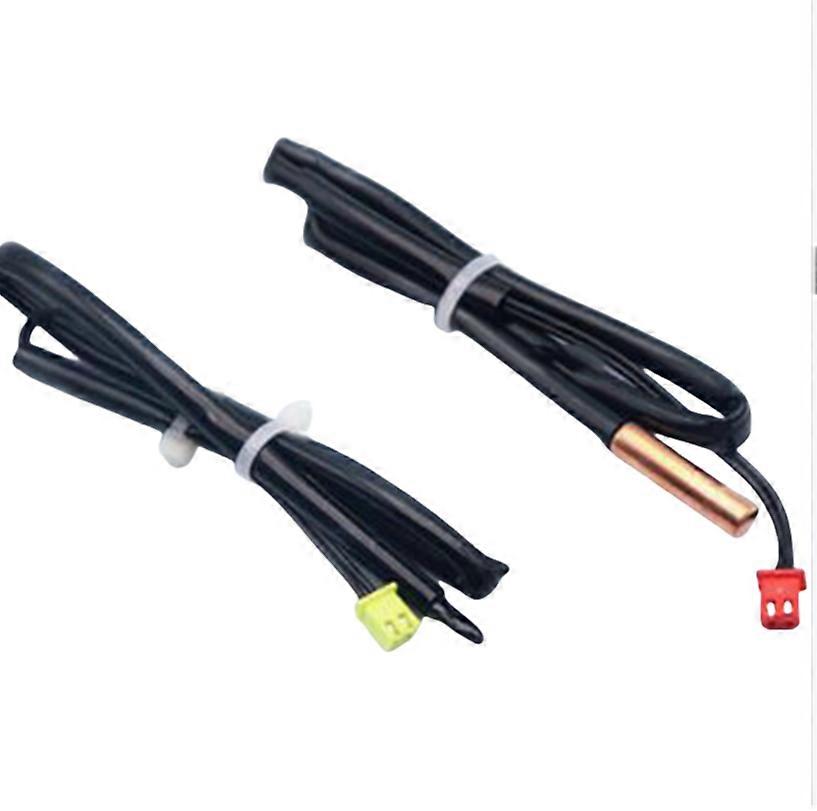 Tube Sensor 5K Air Temperature Sensor Air Conditioning Thermal Head for Galanz Air Conditioner (1x Plastic Head + 1x Copper Head)
